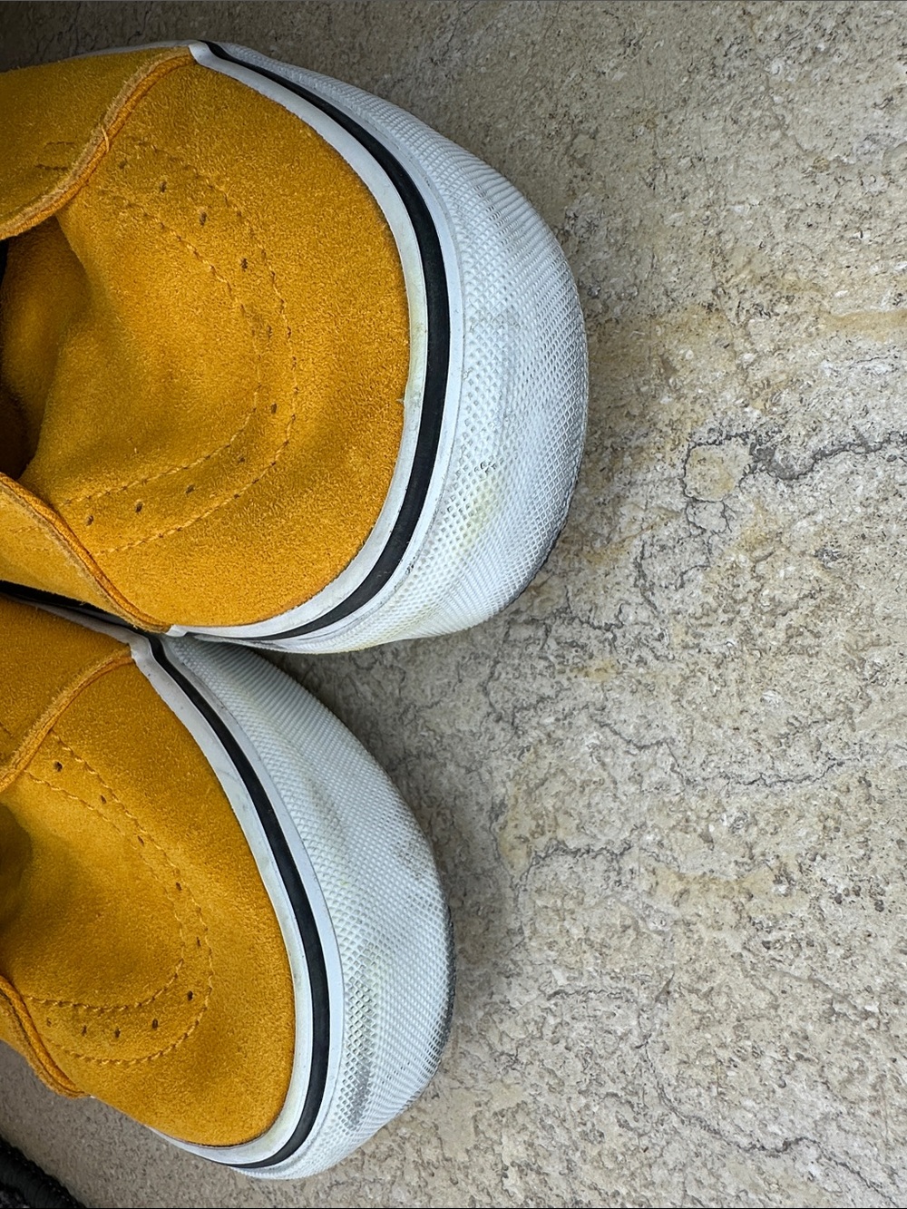 Vans Yellow High-Top Skate Sneakers with Black Laces - Picture 3 of 10